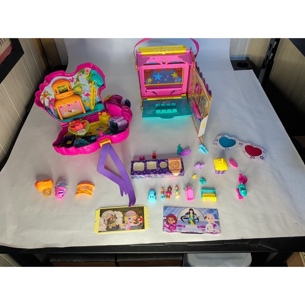 Polly Pocket Compact Lot Mostly Modern